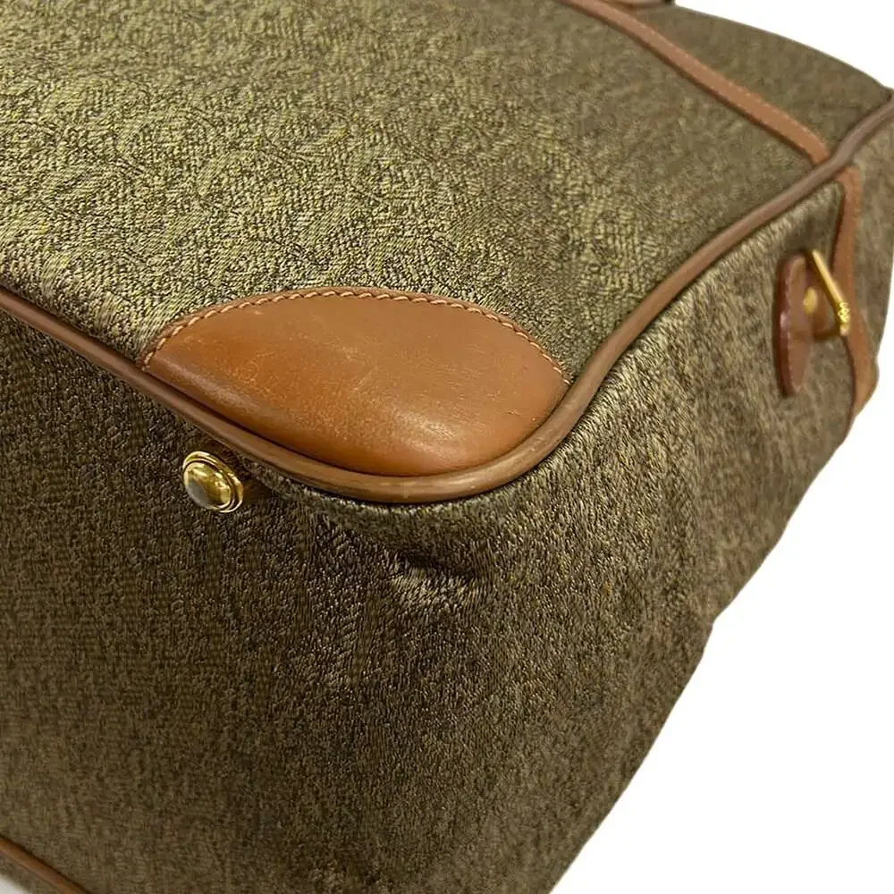 Gucci Boston Bag Beige Brown Jacquard Leather